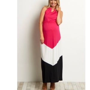 Pinkblush high neck maxi